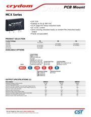 MCX240D5 数据规格书 1