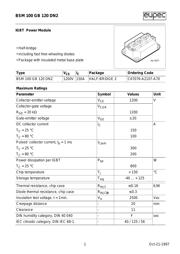 BSM100GB120DN2 数据规格书 1