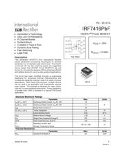 IRF7416TRPBF 数据规格书 1