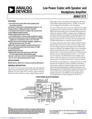 ADAU1373 datasheet.datasheet_page 1