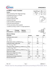 SPW52N50C3 datasheet.datasheet_page 1