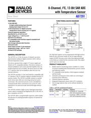 AD7291BCPZ 数据规格书 1