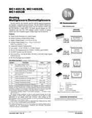 MC14052BDR2G Datenblatt PDF