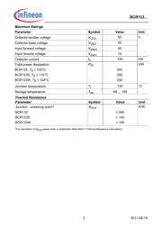 BCR133SH6327 datasheet.datasheet_page 2