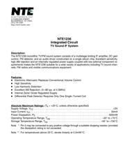 NTE1236 datasheet.datasheet_page 1