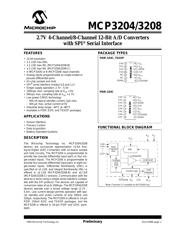 MCP3204 数据规格书 1