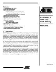 AT29C512-12JC Datenblatt PDF