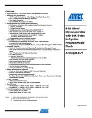 ATMEGA644-20AUR 数据规格书 1