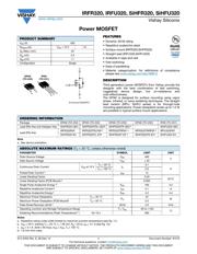 IRFR320TRPBF Datenblatt PDF