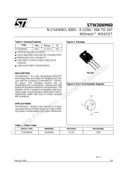 STW26NM60 Datenblatt PDF