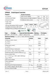 BSP315PH6327XTSA1 Datenblatt PDF