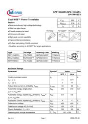 SPP11N65C3XK datasheet.datasheet_page 1