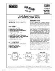 OPA2251UA datasheet.datasheet_page 1