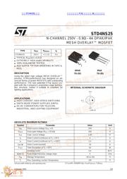 STD4NS25 datasheet.datasheet_page 1