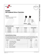 KSA992FBU 数据规格书 1