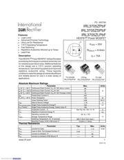 IRL3705ZSTRLPBF Datenblatt PDF