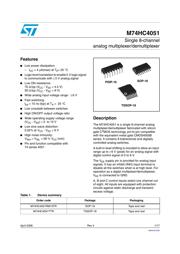 M74HC4051TTR datasheet.datasheet_page 1