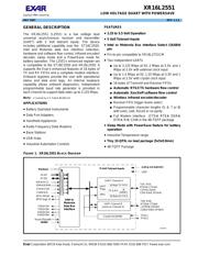 XR16L2551IM-0B-EB 数据规格书 1