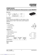 ZXMN10A25G 数据规格书 1
