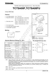 TC7SH08FU(TE85L) 数据规格书 1