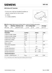BFR181 数据规格书 1
