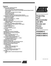 AT89C51SND1C-7HTUL datasheet.datasheet_page 1