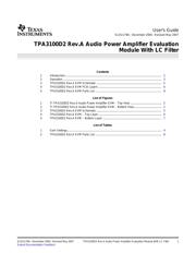 TPA3100D2EVM 数据规格书 1