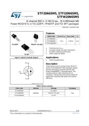 STF20N65M5 数据规格书 1