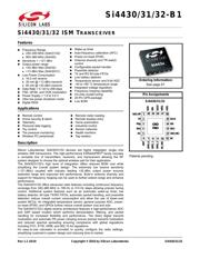 SI4431-B1-FM 数据手册