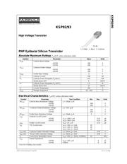 KSP92ATA datasheet.datasheet_page 1