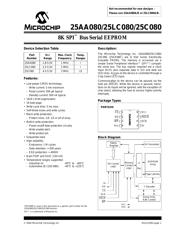 25C080-I/SN Datenblatt PDF