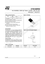 STW14NM50 datasheet.datasheet_page 1