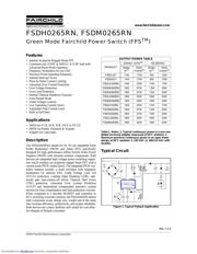 FSDM0265RN datasheet.datasheet_page 1