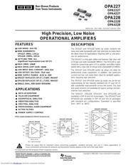 OPA227U2K5E4 datasheet.datasheet_page 1