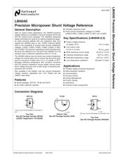 LM4040AIZ-5.0/NOPB 数据规格书 2