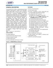 XR16V2750IL-F 数据规格书 1