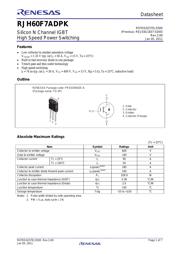 RJH60F7ADPK-00-T0 数据规格书 1