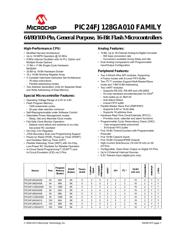 PIC24FJ128GA010-I/PT Datenblatt PDF