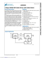 LMH0303SQE/NOPB datasheet.datasheet_page 1