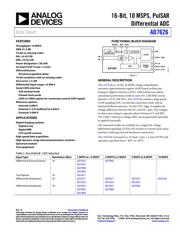 AD7626 Datenblatt PDF