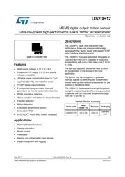 LIS2DH12 Datenblatt PDF