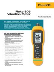 FLUKE 805/ES 数据规格书 1