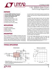 LT1376HVCS8#PBF Datenblatt PDF