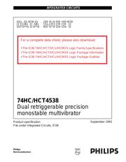 74HCT4538 数据规格书 1