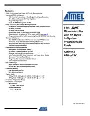 ATTINY13V-10SUR 数据规格书 1