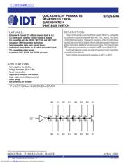 IDTQS3245PA 数据规格书 1