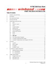 W78E516B40PL datasheet.datasheet_page 1