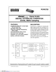 PCM1733U/2K 数据规格书 1
