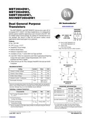 MBT3904DW1T1G Datenblatt PDF