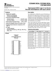 CD74HC4514EE4 datasheet.datasheet_page 1